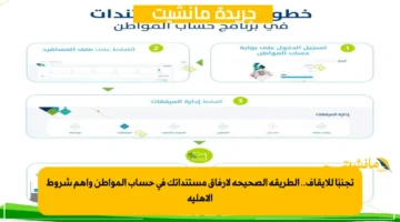 تجنبًا للإيقاف.. الطريقة الصحيحة لإرفاق مستنداتك في حساب المواطن وأهم شروط الأهلية 1